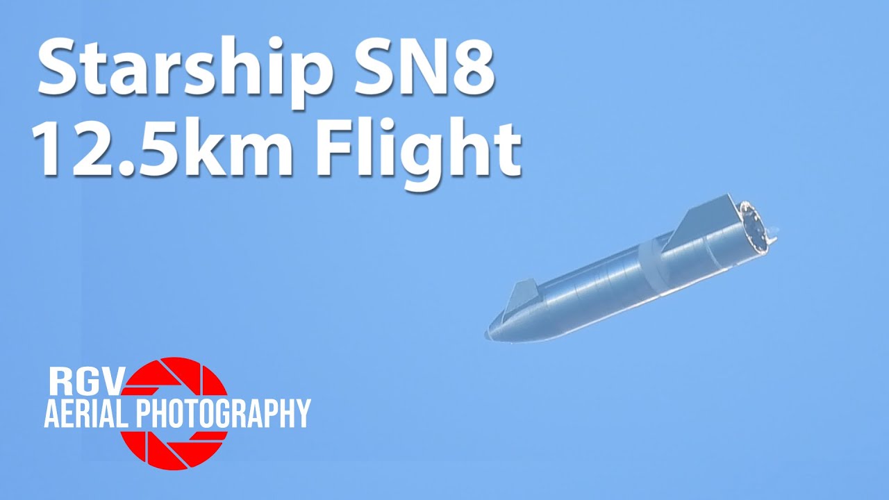 Starship SN8 12.5km Flight! - YouTube