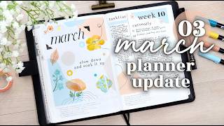 🌼 MARCH 2026 Plan With Me // Hobonichi Day-Free Planner Setup