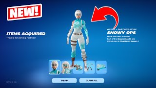 New Fortnite Winterfest Snowy Ops Skin Bundle!