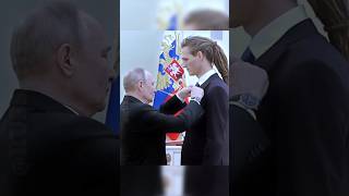 President Putin and Long Haired Person | Russia | #putin #russmika24 #lider #presidente #shorts