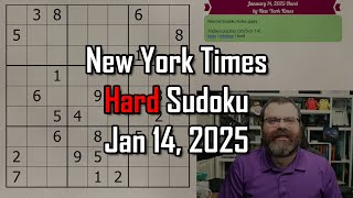 NYT Hard Sudoku Walkthrough | Jan 14, 2025