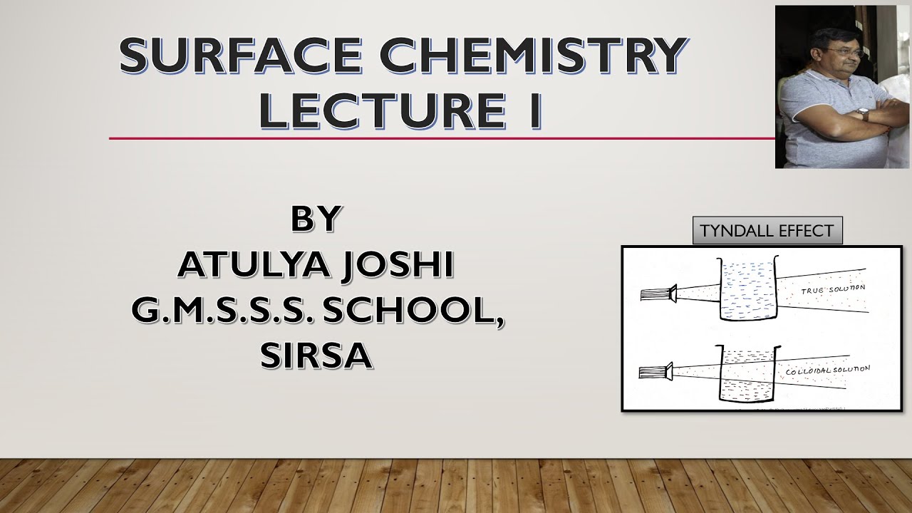 Surface Chemistry Lecture 1 - YouTube