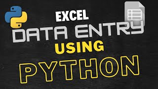 Create Excel data entry using Python | automate excel using Python
