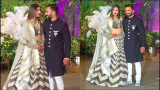 Sonam Kapoor Anand Ahuja's GRAND Entry At Their Wedding Reception
