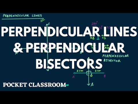 What is the difference between perpendicular bisector and perpendicular?