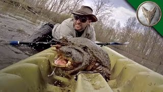 WOW! Intense Snapping Turtle Catch!