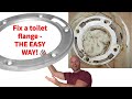 Fix a Broken Toilet Flange from the top