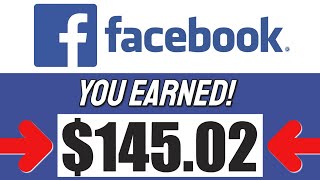 Earn $145.02/Day From Facebook (FREE) Worldwide 2020   Make Money Online