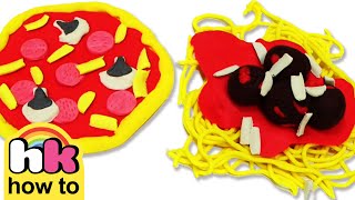 How To Make Play Doh Food Pizza & Pasta | Fun Play Doh Activity For Kids | HooplaKidz How To