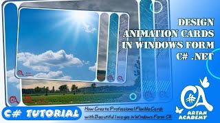 C# Design Cards Animation with Windows Forms C#.net