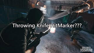 決勝時刻 現代戰爭 投擲小刀居然無法一刀必殺?? Call Of Duty Modern Warfare : Hitmarker with a throwing Knife in 2020 ??