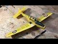 guillow s chipmunk rc flight highlights