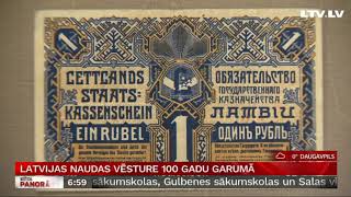 Latvijas naudas vēsture 100 gadu garumā