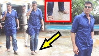 Akshay Kumar Reached In SLIPPERS To PROMOTE His Upcoming Film Mission Mangal