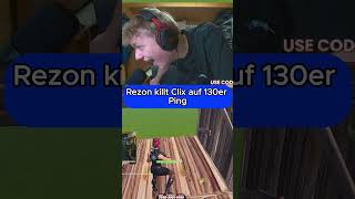 Rezon killt Clix mit 130er Ping   #fortnite #rezon #clix #funny