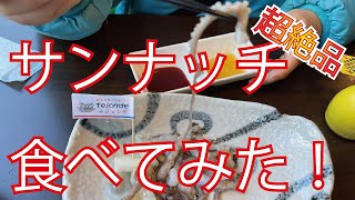 【閲覧注意】絶品！サンナッチを食べてみた！！【たこ踊りぐい】