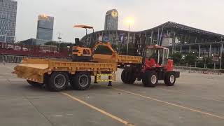 SZM 5 tons terrain forklift prepare the Canton Fair