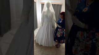 Order 287 Video 1 Regal Heritage Wedding Dress With Pockets and Matching Veil