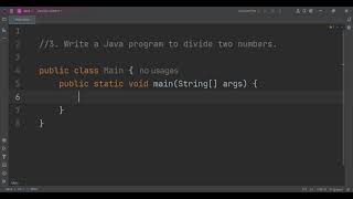 Java program to divide two numbers and print them on the screen. | Java