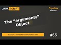 #55 The arguments Parameter | JavaScript Functions & Data | A Complete JavaScript Course