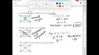 Geometry CP 6.4 Special Parallelograms: Rectangles