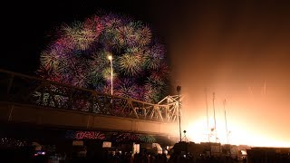 [4K60p]2018長岡花火【ナイアガラ・三尺3発】(8/3)/Nagaoka Fireworks \