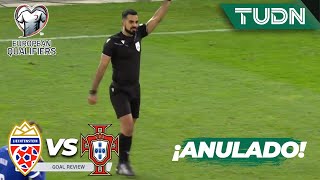 ¡NO CUENTA! Anulan el tercero de Portugal | Liechtenstein 0-2 Portugal | UEFA Qualifiers 2023 | TUDN