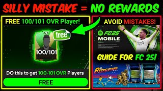 GET FREE 100/101 Rating Players - DO This Before FC Mobile 25 | Mr. Believer