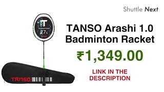 TANSO Arashi 1.0 Full Graphite Ultra-Lightweight Carbon Fibre Strung Badminton Racket #review