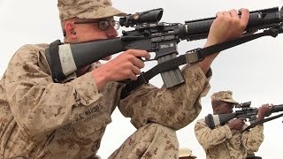 Marine Corps Recruits Fire M16A4 Rifles