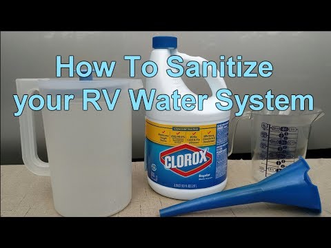 Can I put bleach in my RV water tank?