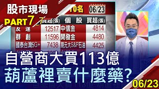 【自營商大買113億 葫蘆裡賣什麼藥?】20210623(第7/7段)股市現場*曾鐘玉(許博傑×蘇建豐×盧昱衡)