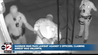 Saginaw man sues police officers, claiming unlawful arrest