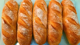 Baguette Bread Recipe 🔥 Turkish Bread