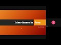 Inheritance in Java | Polymorphism in Java | Method Overloading | Method Overriding