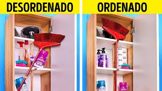 ¡Trucos para ahorrar espacio en 5 minutos: Ideas creativas de organización DIY!