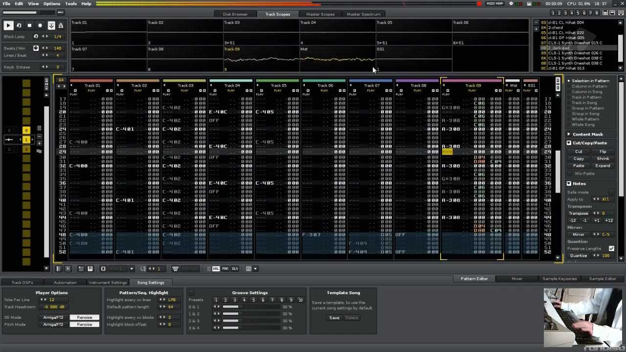Renoise Song Workflow Tutorial Part Ii Youtube
