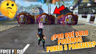 ¿Por qué SOLO PODEMOS PONER 3 PAREDES GLOO en Free Fire? 🤔 | Respondiendo Incógnitas #6