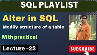 23. ALTER IN SQL | SQL Tutorial