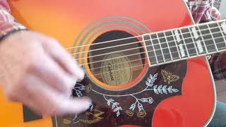 2016 Epiphone Hummingbird Pro Acoustic Electric Guitar review