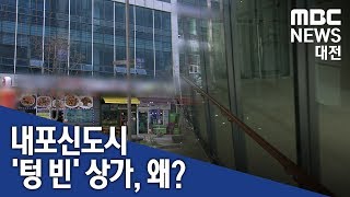 [대전MBC뉴스]]내포신도시 '텅 빈 상가'