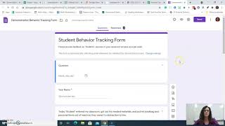 Behavior Data with Google Forms