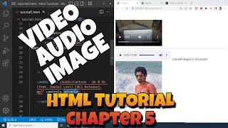 HTML Tutorial 05 - Add Images, Video and Audio in HTML - Sajeev vlogs
