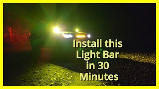 How to Install a Light Bar behind TRD PRO Grill | Easiest Thing EVER!