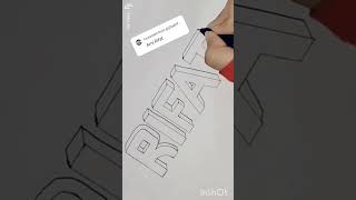 Double line art Rifat#comment your name and subscribe to my channel#Shifa sketch#horts