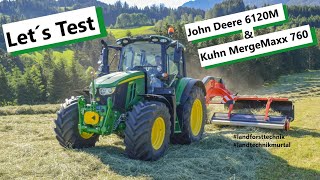 Let´s Test JOHN DEERE 6120M & KUHN Merge Maxx 760 | Landforst - Technik | Landtechnik Murtal