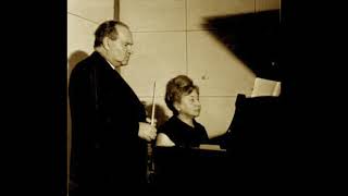 David Oistrakh Frida Bauer Saint Saens Ysaye Caprice d'après «Étude en forme de valse Live 1961