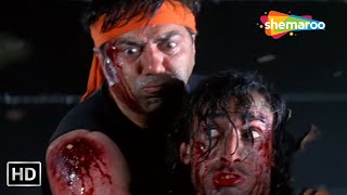 CLIMAX Scene Of CHAMPION | Sunny Deol, Rahul Dev, Manisha Koirala | SCENE (HD)