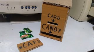 Cardboard candy machine | How do you make a candy Vanding machine from cardboard ? #shorts #crafts