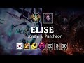 Elise Jungle vs Pantheon - KR Challenger Patch 8.23